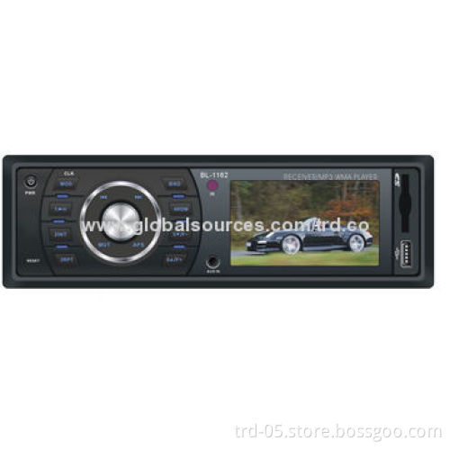 Car MP5 Player with 3-inch TFT Screen, 18 Pre-set FM Radio Stations and 4 x 45W Output Power